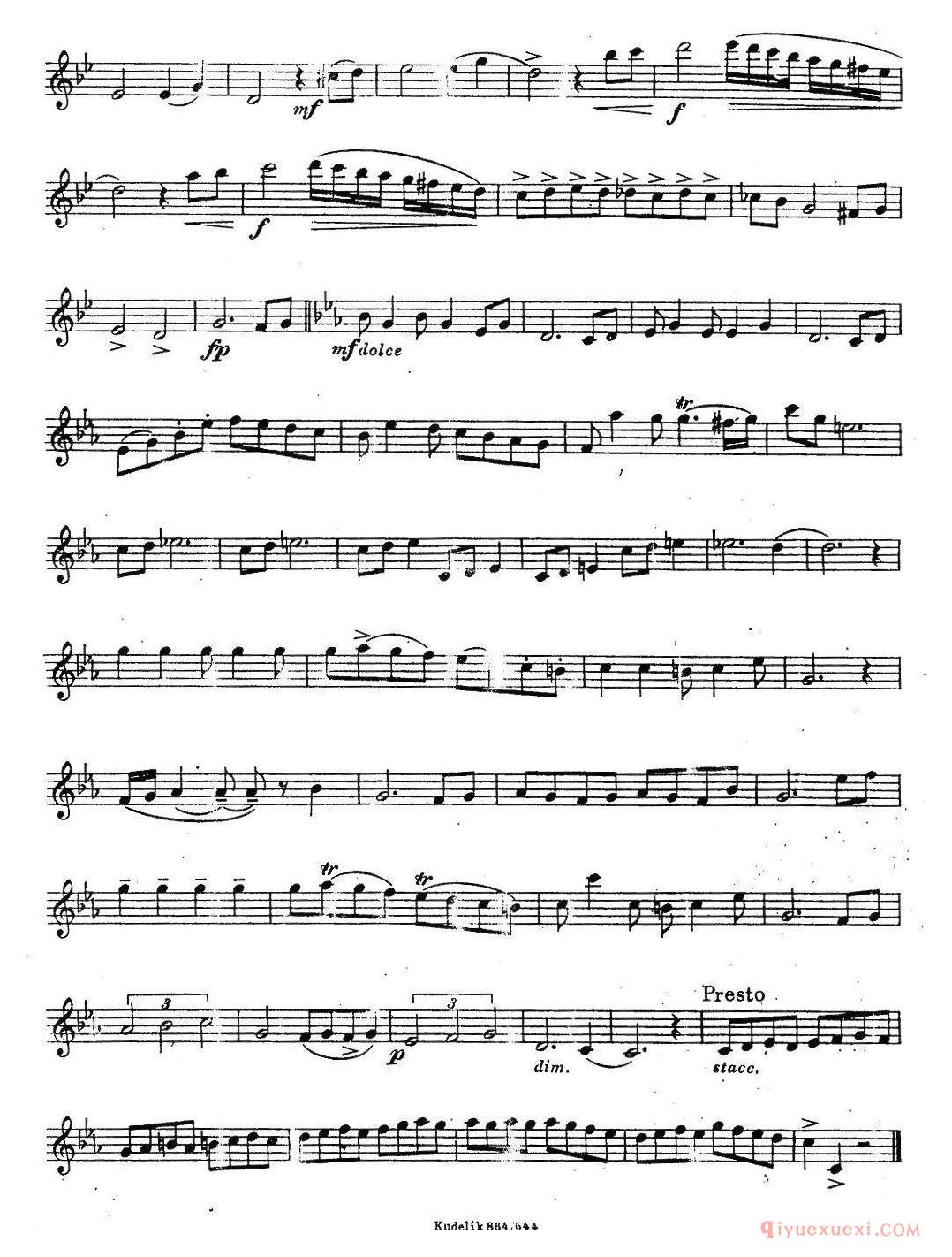 奇特克-萨克斯练习曲之17(ETUDY PRO SAXOPHON - FR ZITRK.op.3)