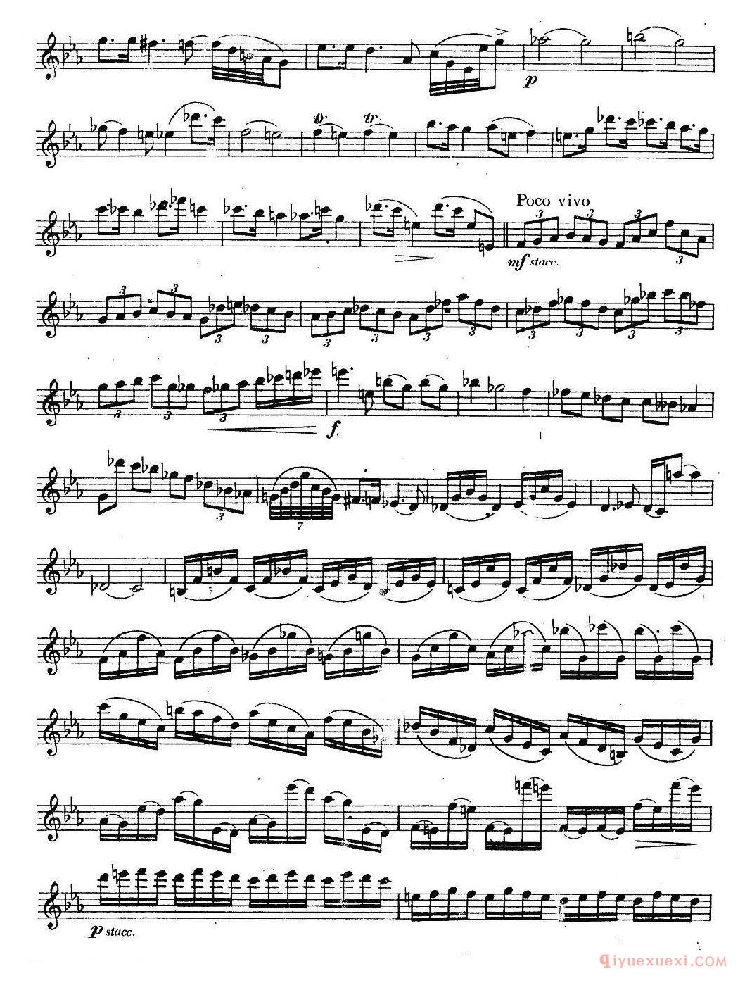奇特克-萨克斯练习曲之16(ETUDY PRO SAXOPHON - FR ZITRK.op.3)