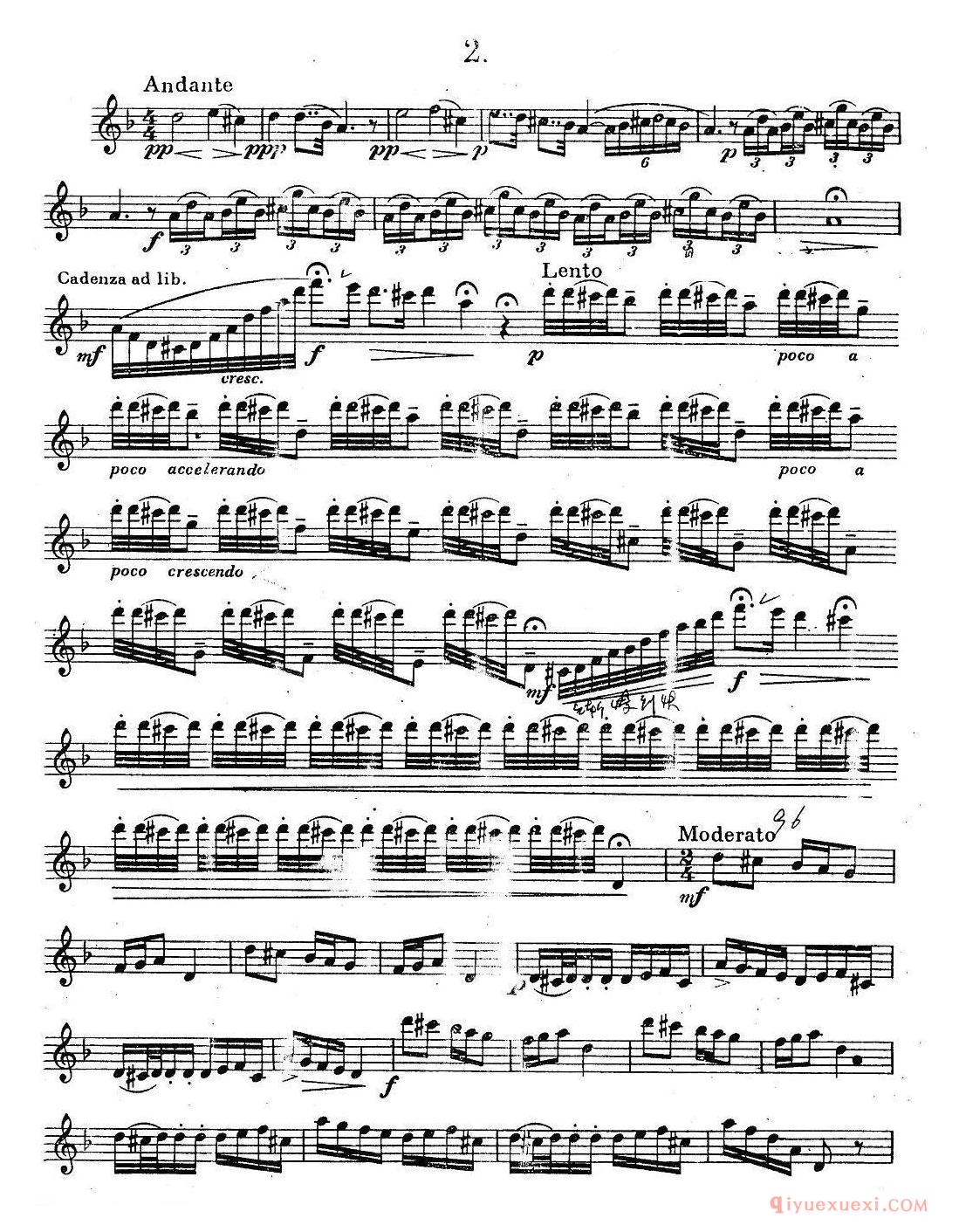 奇特克-萨克斯练习曲之二(ETUDY PRO SAXOPHON - FR ZITRK.op.3)