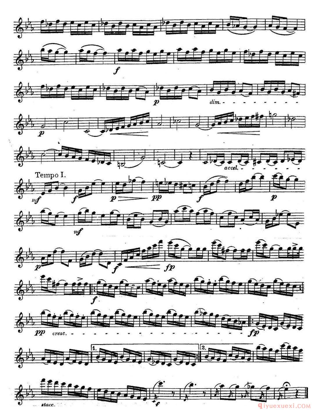 奇特克-萨克斯练习曲之九(ETUDY PRO SAXOPHON - FR ZITRK.op.3)