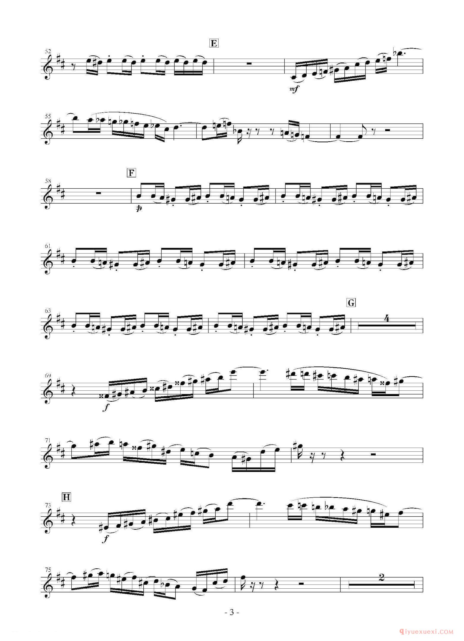 萨克斯谱[Landschaft mit Feldwege]木管五重奏、分谱