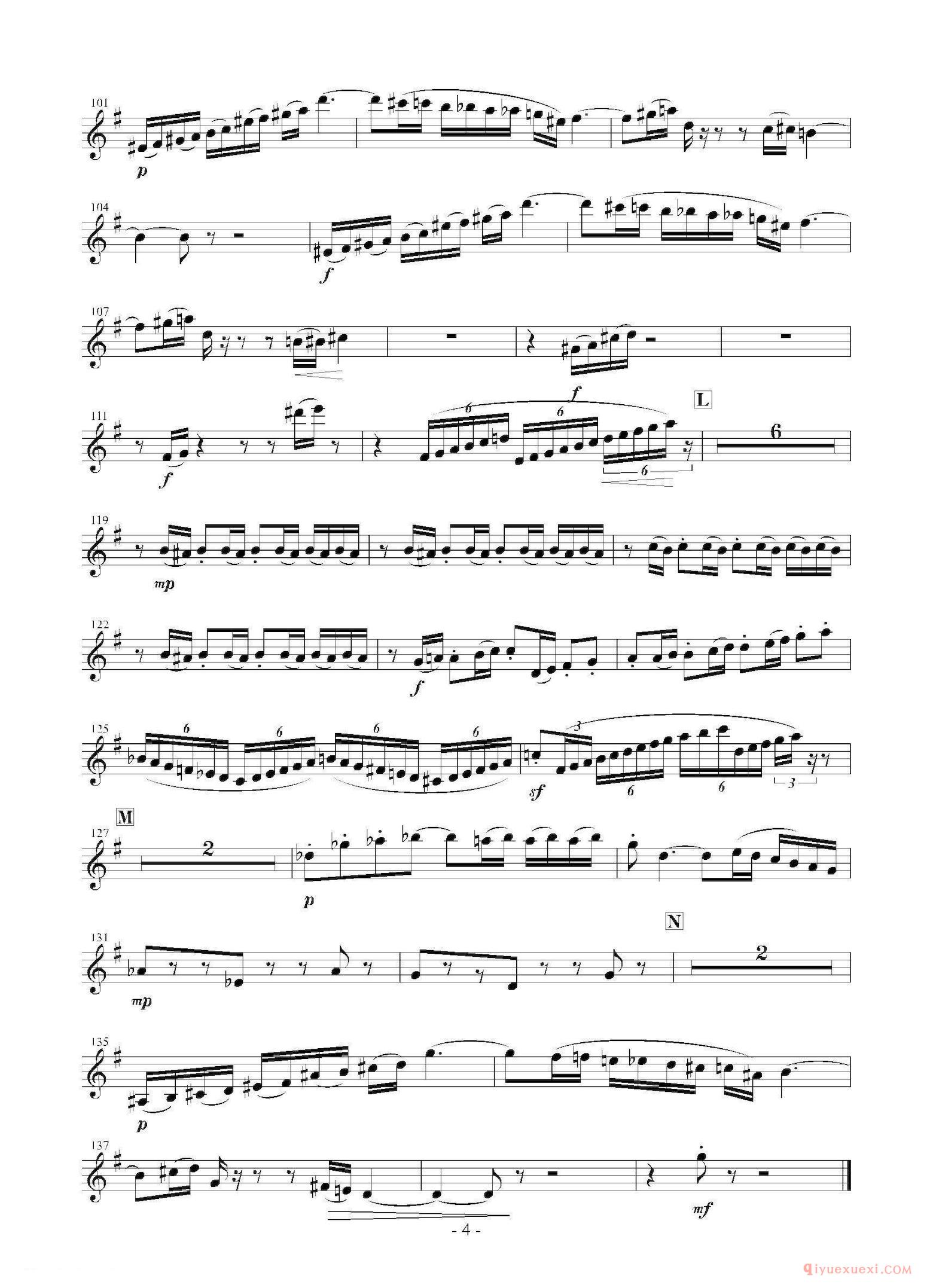 萨克斯谱[Landschaft mit Feldwege]木管五重奏、分谱