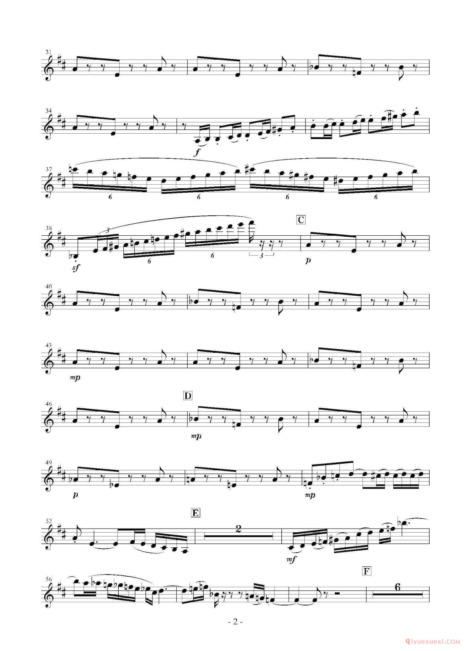 萨克斯谱[Landschaft mit Feldwege]木管五重奏、分谱