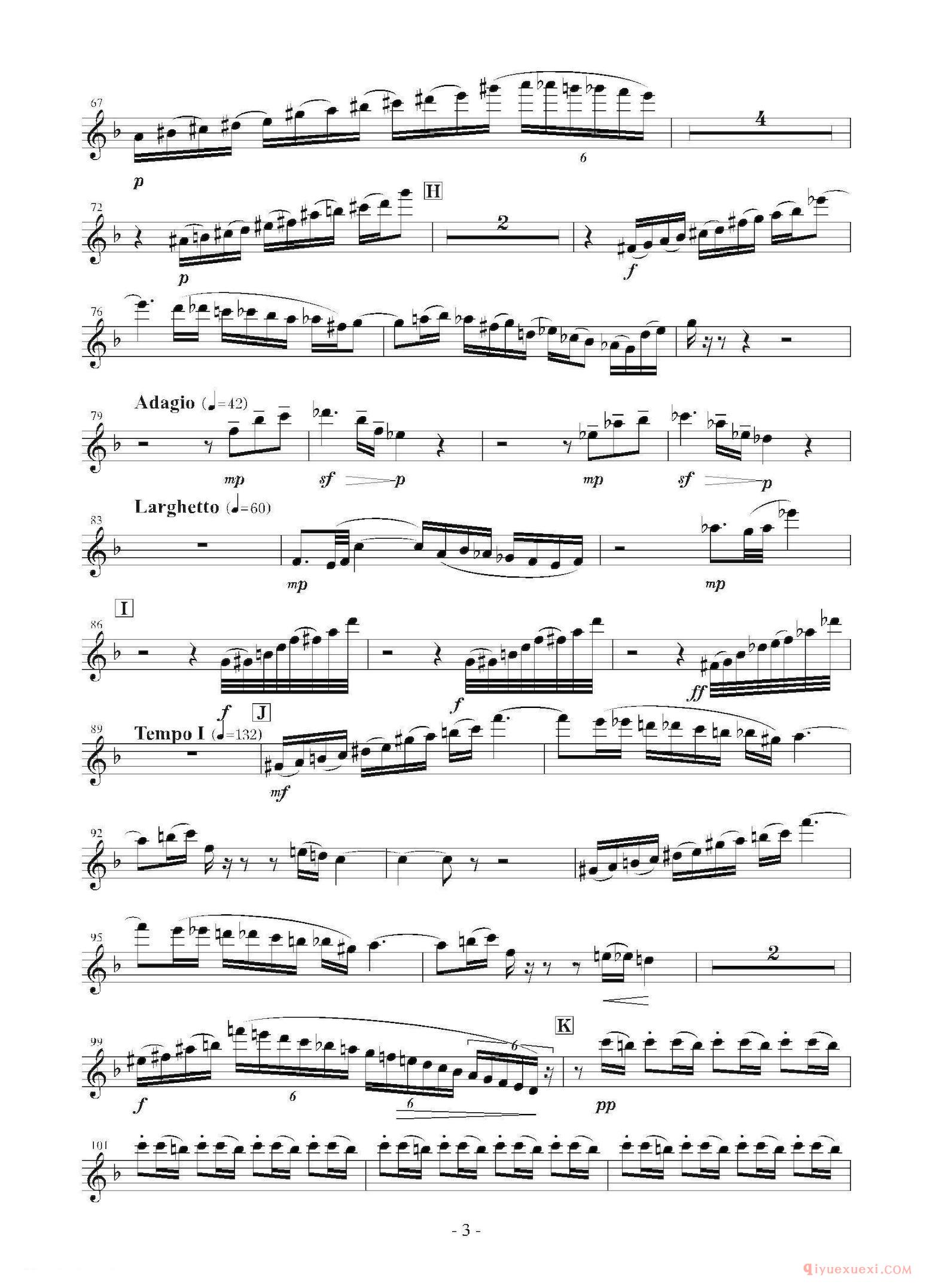 萨克斯谱[Landschaft mit Feldwege]木管五重奏、分谱