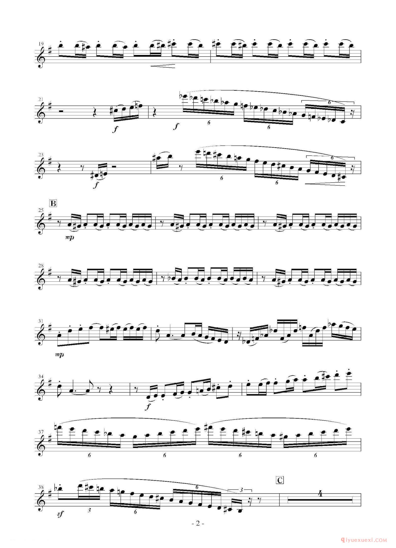 萨克斯谱[Landschaft mit Feldwege]木管五重奏、分谱