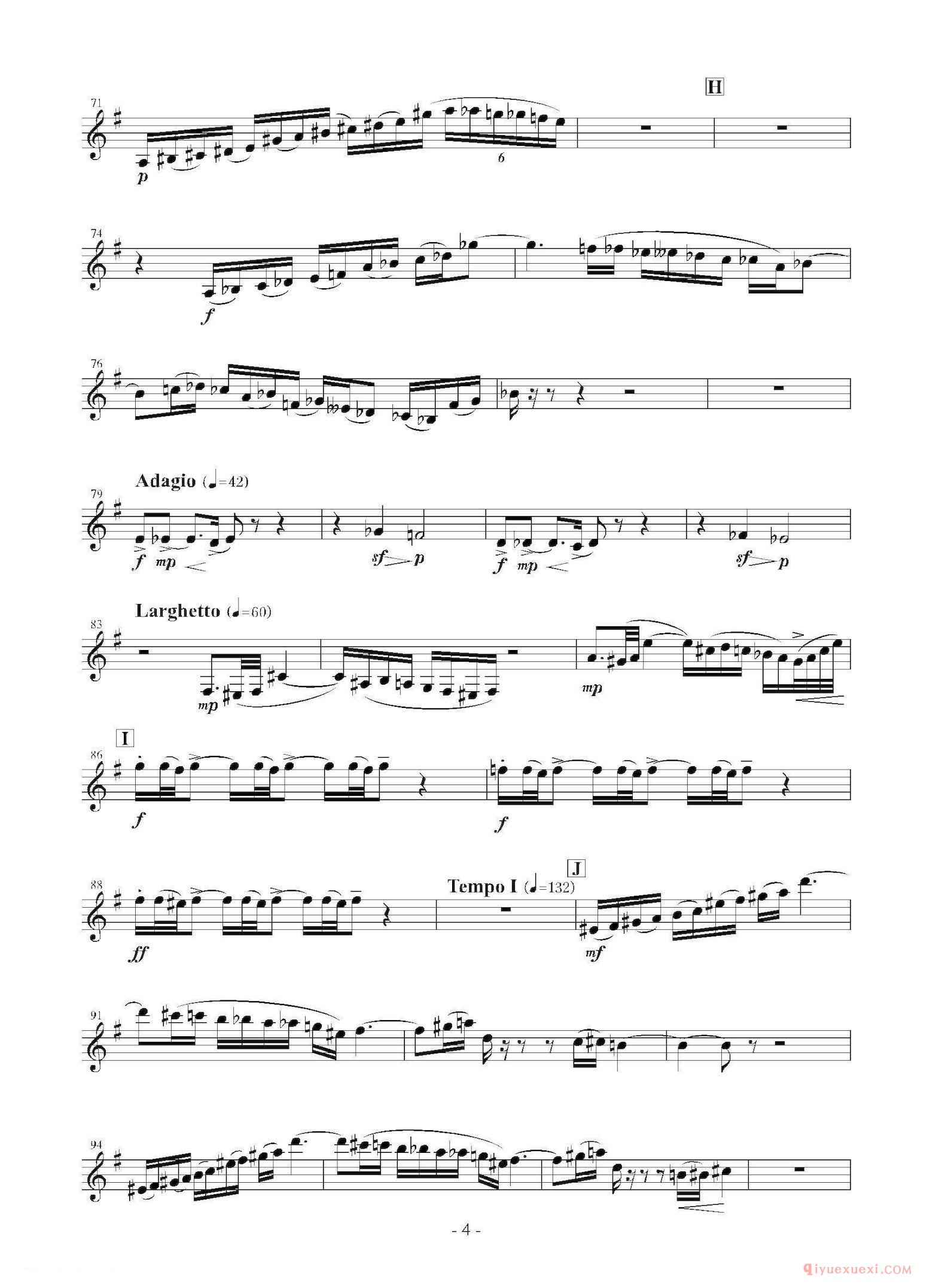 萨克斯谱[Landschaft mit Feldwege]木管五重奏、分谱