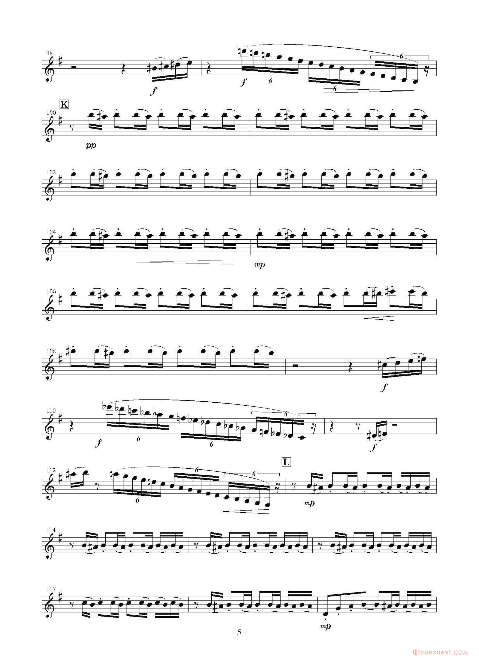 萨克斯谱[Landschaft mit Feldwege]木管五重奏、分谱