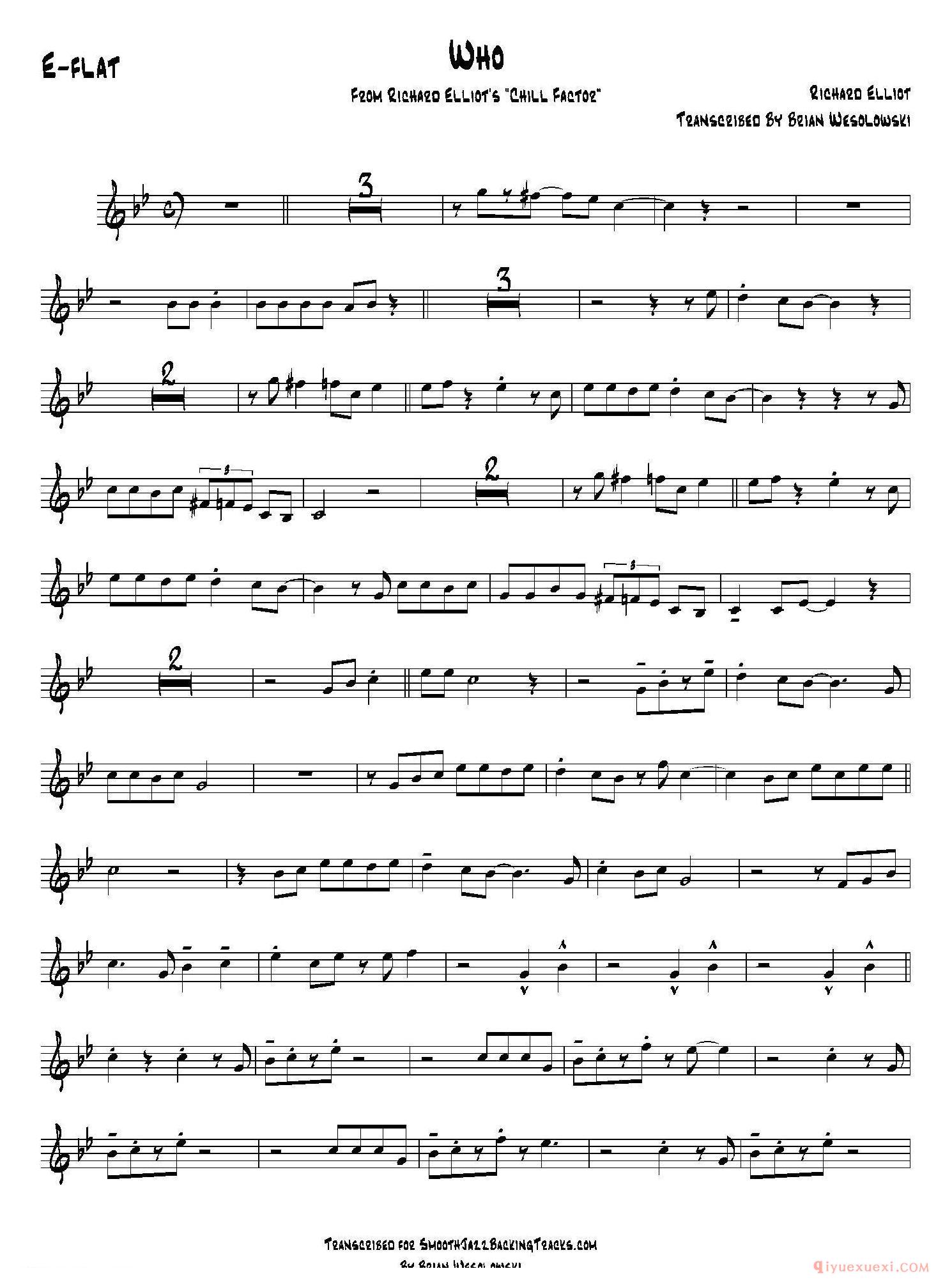 中音萨克斯[Who]