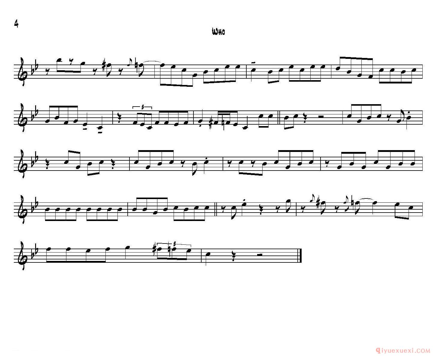 中音萨克斯[Who]