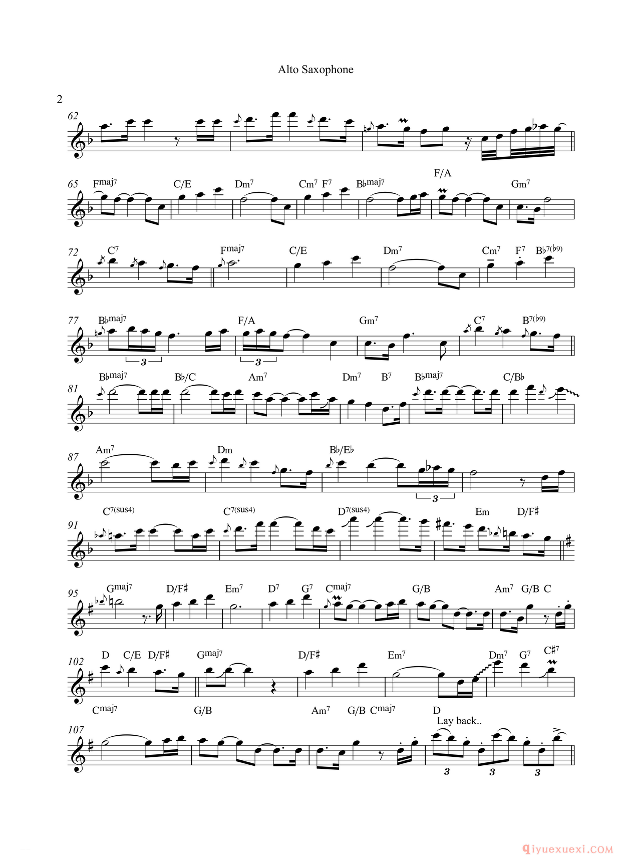 中音萨克斯[Thinking of You]
