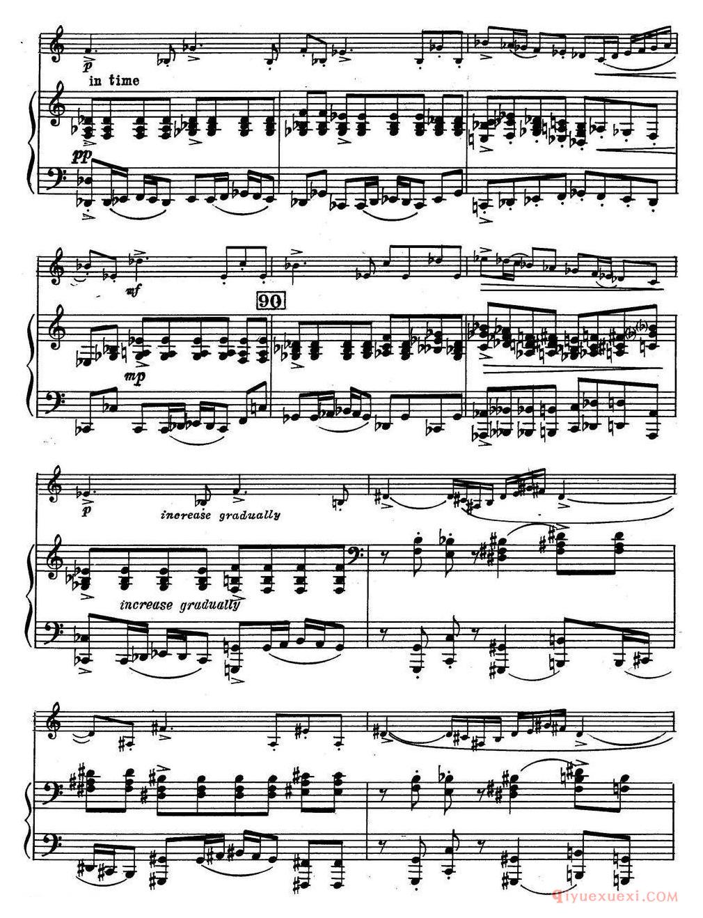 克莱斯顿《中音萨克斯管奏鸣曲》第一乐章(中萨+钢琴伴奏)