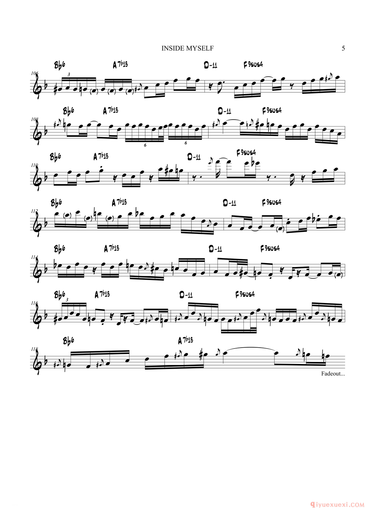 高音萨克斯[Inside My self]