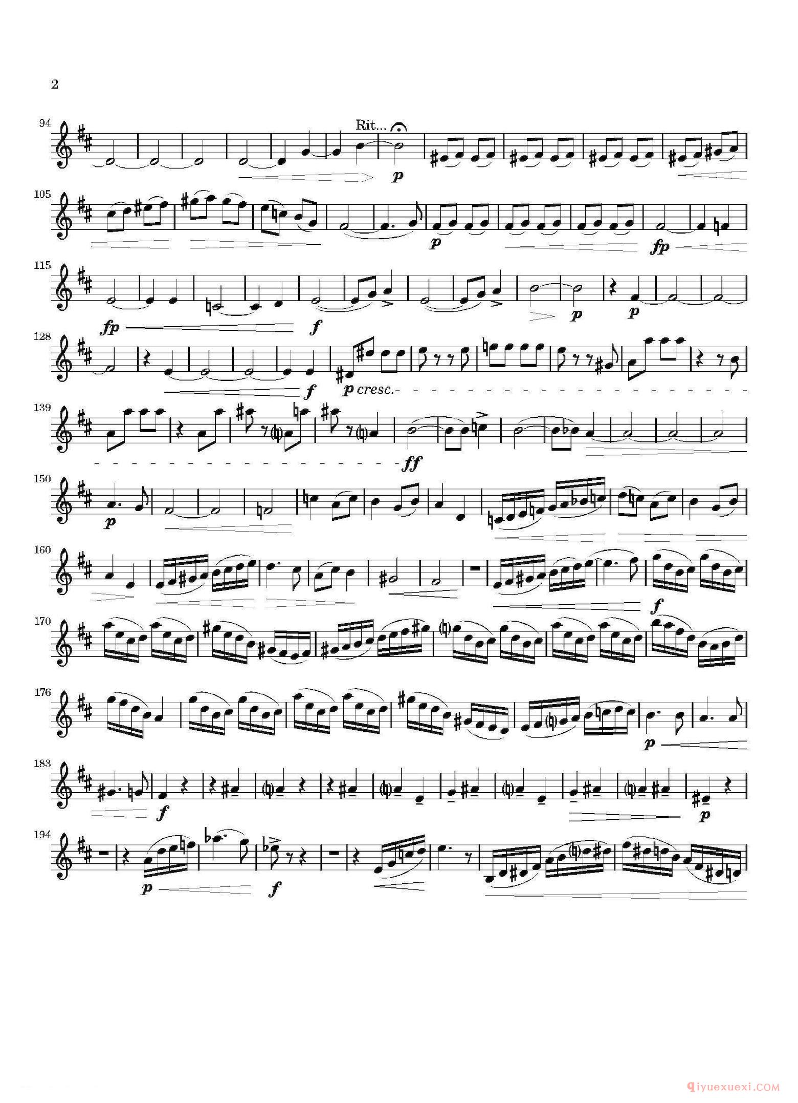 四重奏次中音萨克斯分谱[Movement]
