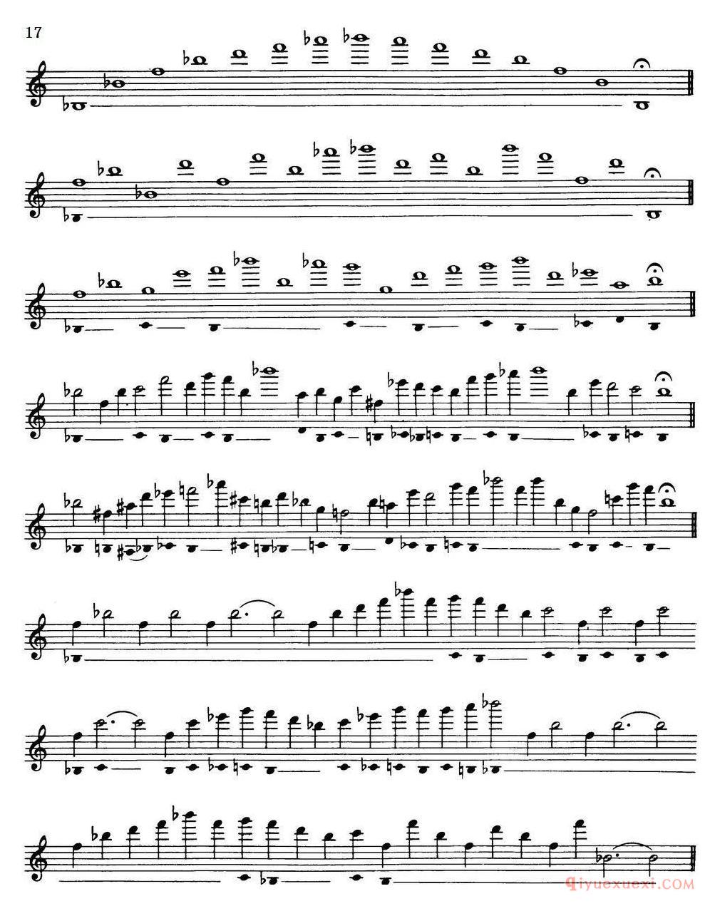 萨克斯大小调音阶练习[Top Tones For Sax/Methode]
