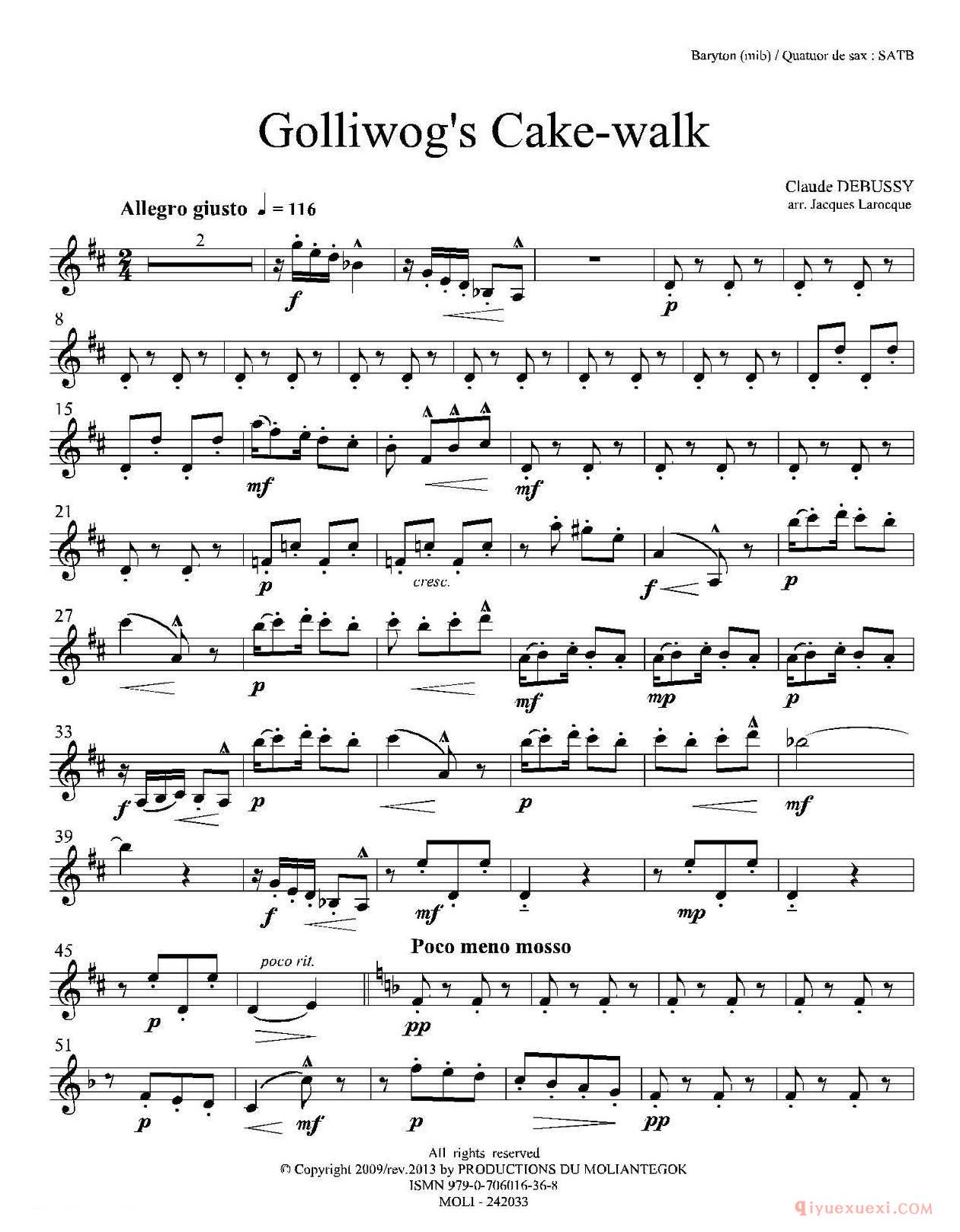 上低音萨克斯分谱[木偶步态舞]木偶步态舞