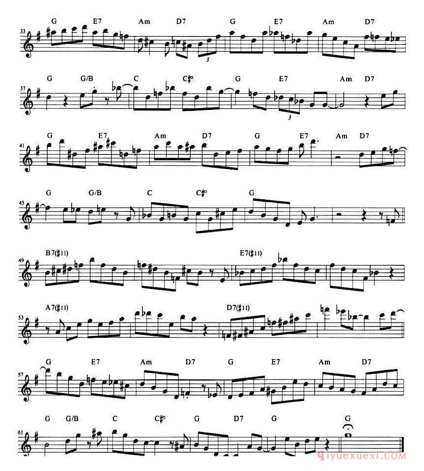 萨克斯谱[Eric Marienthal 24首即兴曲]