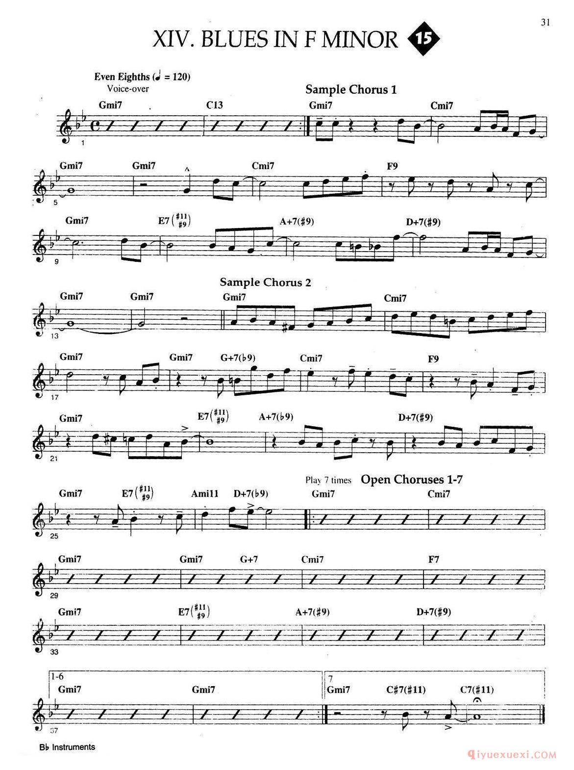 萨克斯谱[Jazz Patterns For Improvisation Bb]Frank Mantooth