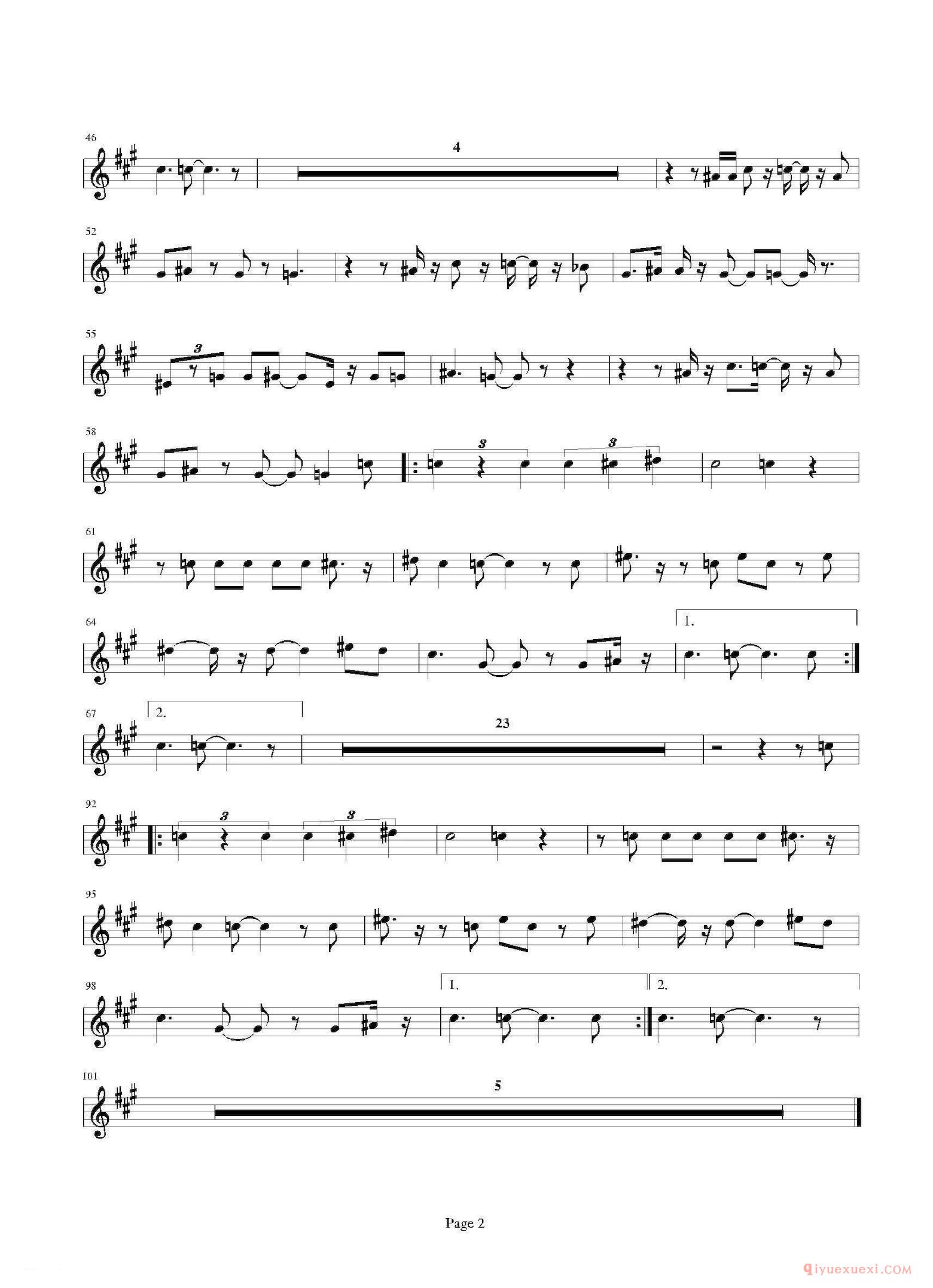 中音萨克斯[Hasta siempre/又名：Che Guevara切·格瓦拉]