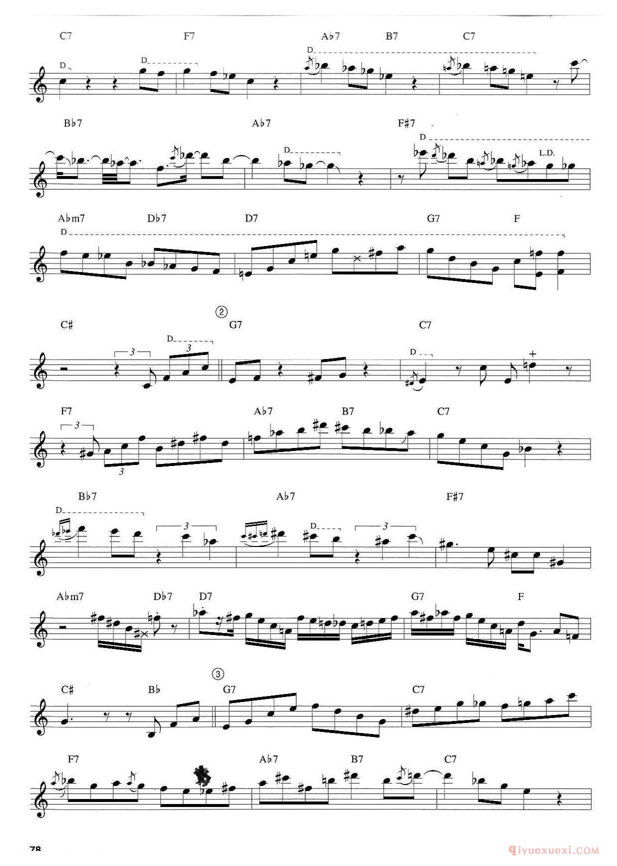 萨克斯谱[Madame Toulouse]
