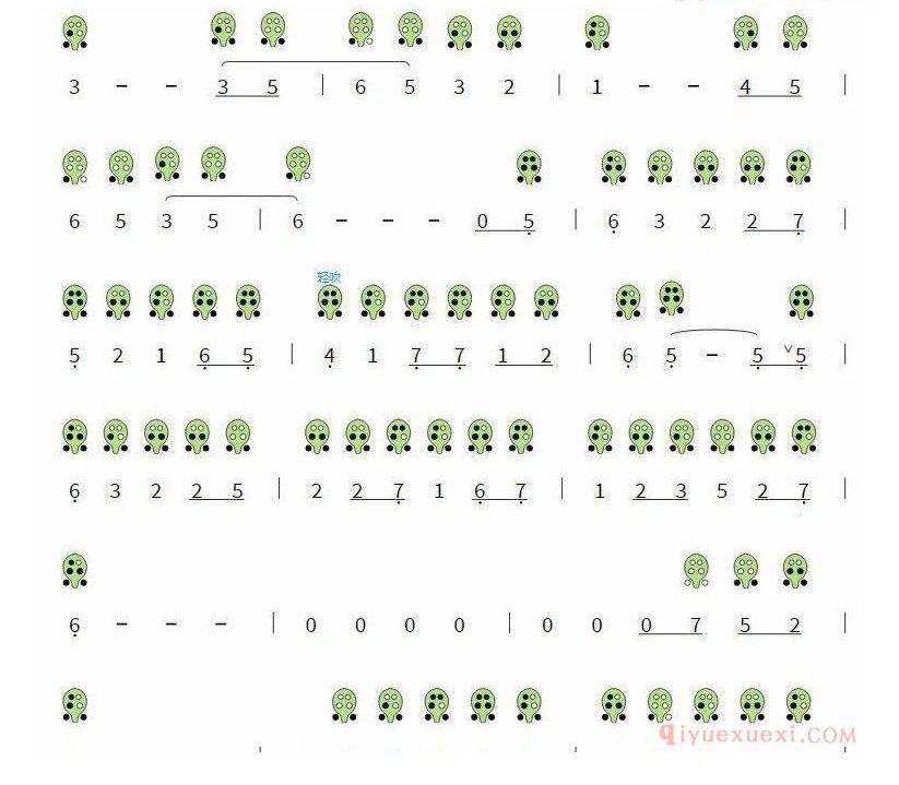 6孔陶笛谱子《千年风雅》