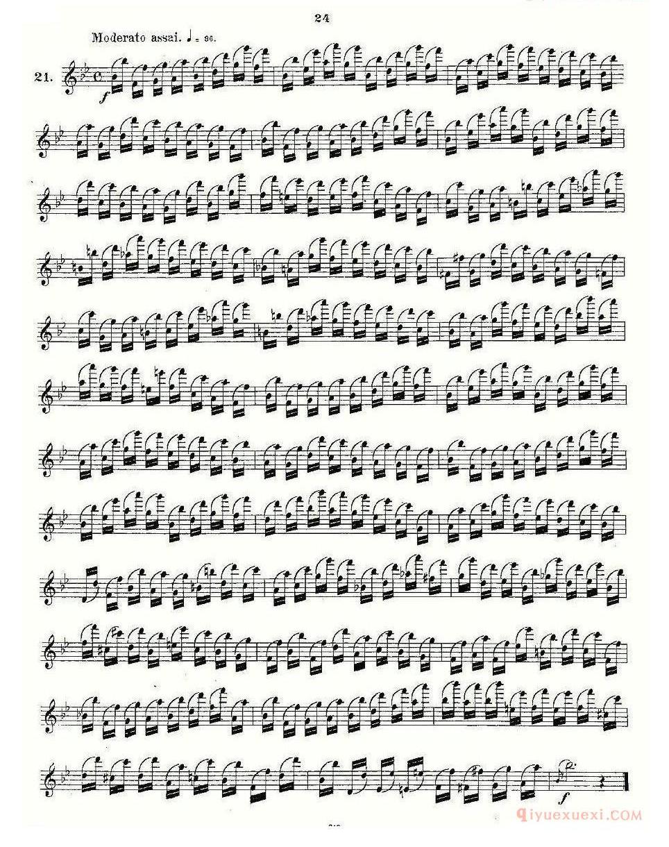 长笛谱网[24 instructive Uebungen.Op.30]五线谱