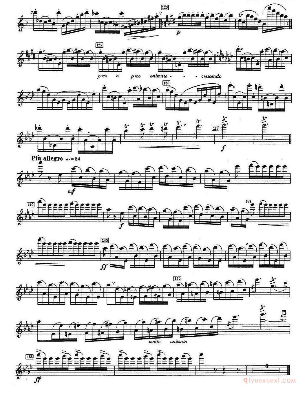 长笛乐谱[fantaisie sur un air de Schubert ]五线谱