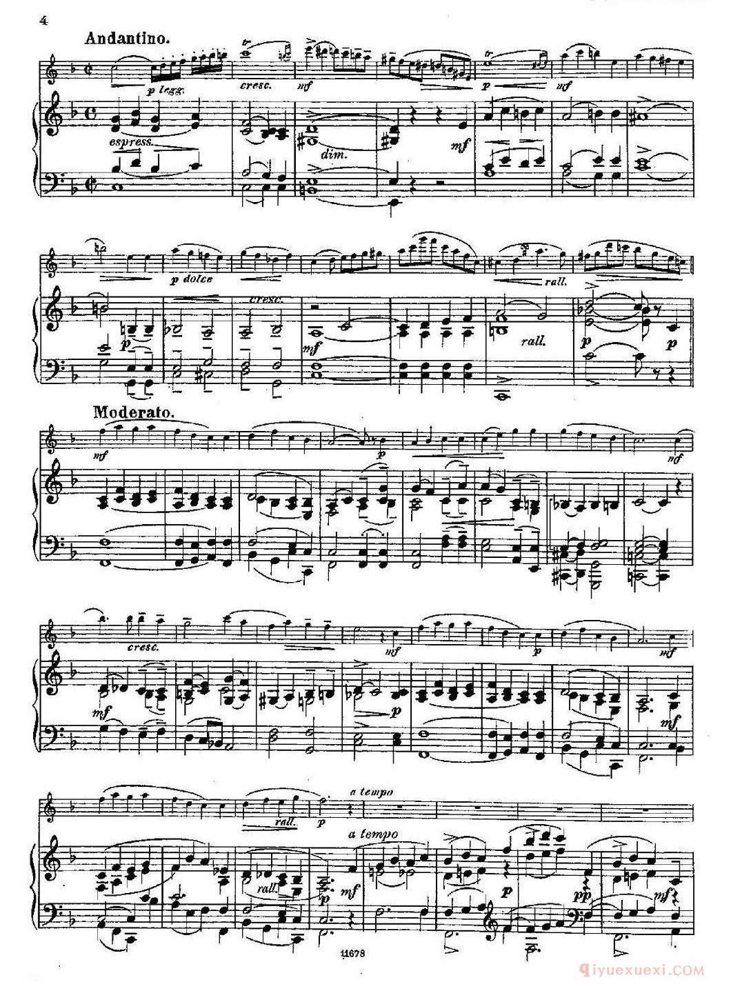 长笛乐谱[Fantaisies nationales. Danois./Op.59 No.1/长笛+钢琴伴奏]五线谱