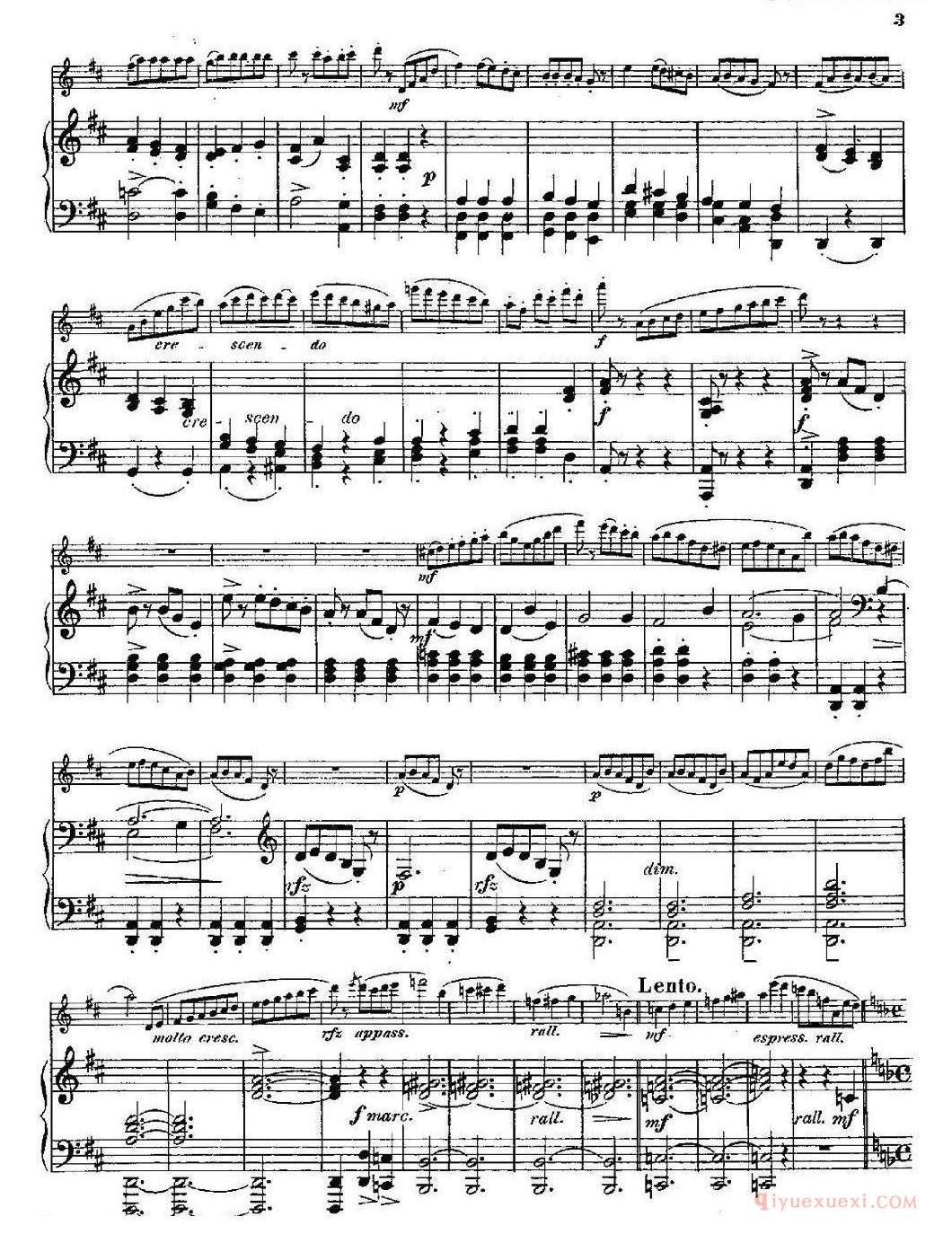 长笛乐谱[Fantaisies nationales. Danois./Op.59 No.1/长笛+钢琴伴奏]五线谱