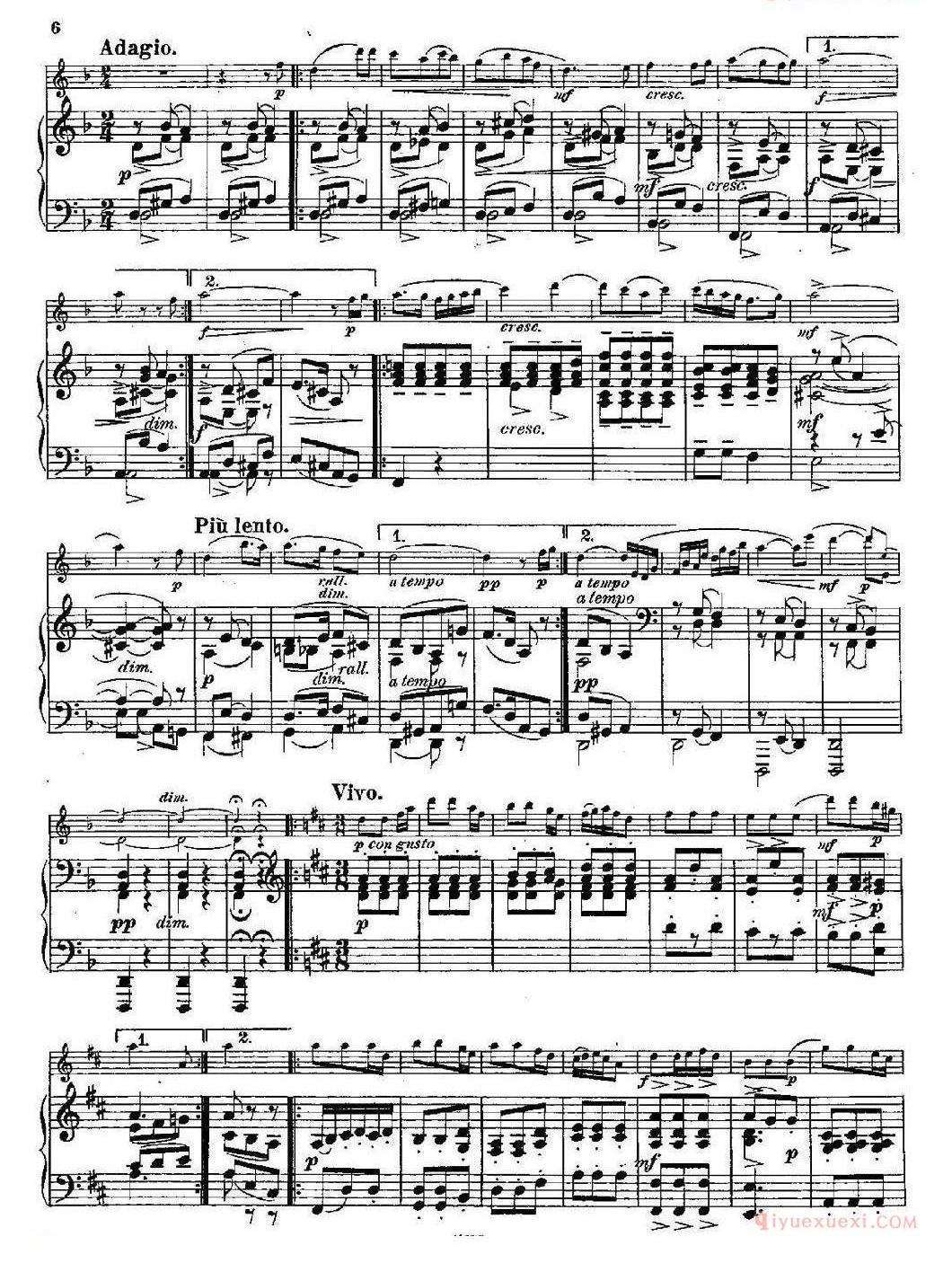 长笛乐谱[Fantaisies nationales. Danois./Op.59 No.1/长笛+钢琴伴奏]五线谱