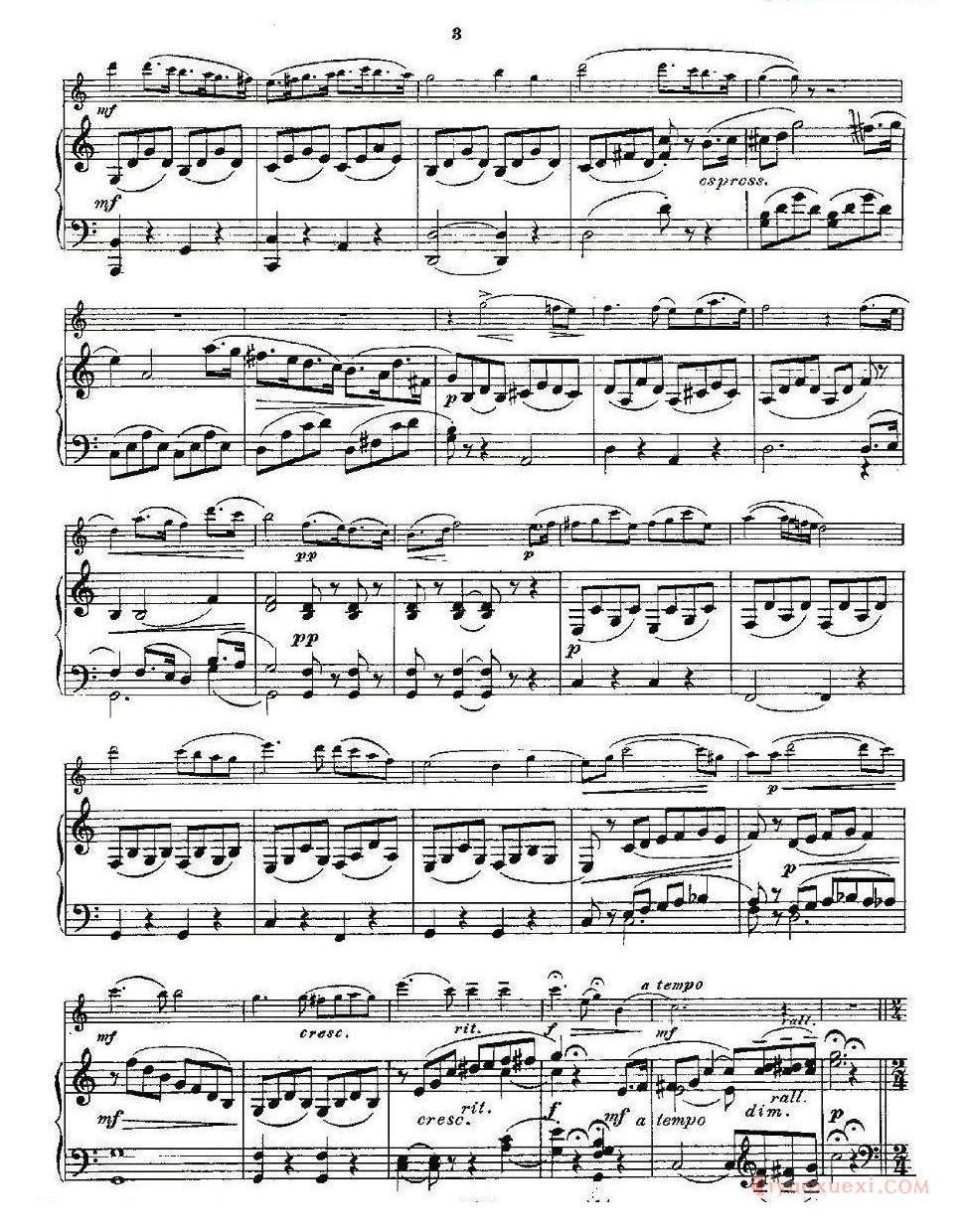 长笛乐谱[Opern-Transcriptionen.Op.45-7/长笛+钢琴伴奏]五线谱