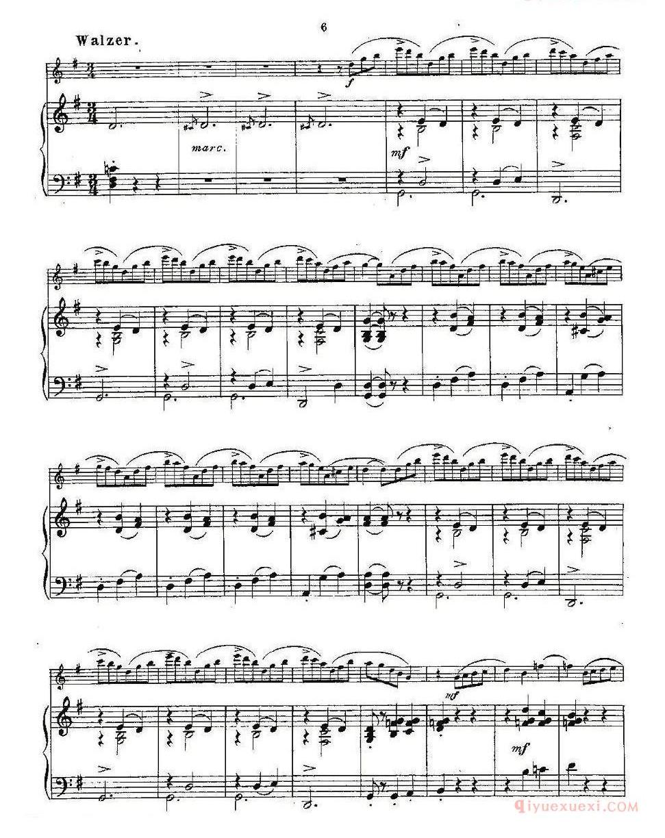 长笛乐谱[Opern-Transcriptionen.Op.45-7/长笛+钢琴伴奏]五线谱