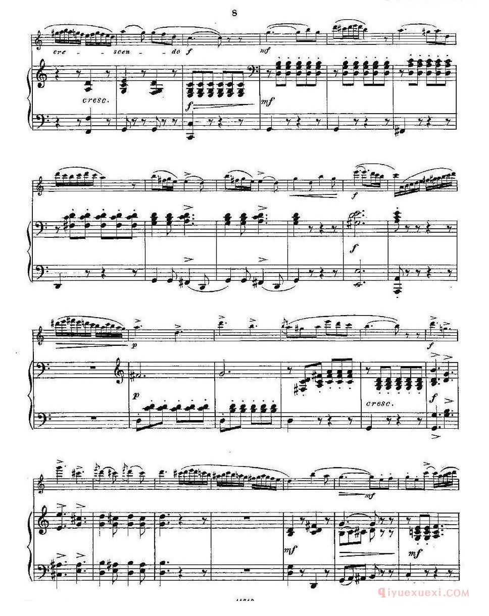 长笛乐谱[Opern-Transcriptionen.Op.45-7/长笛+钢琴伴奏]五线谱