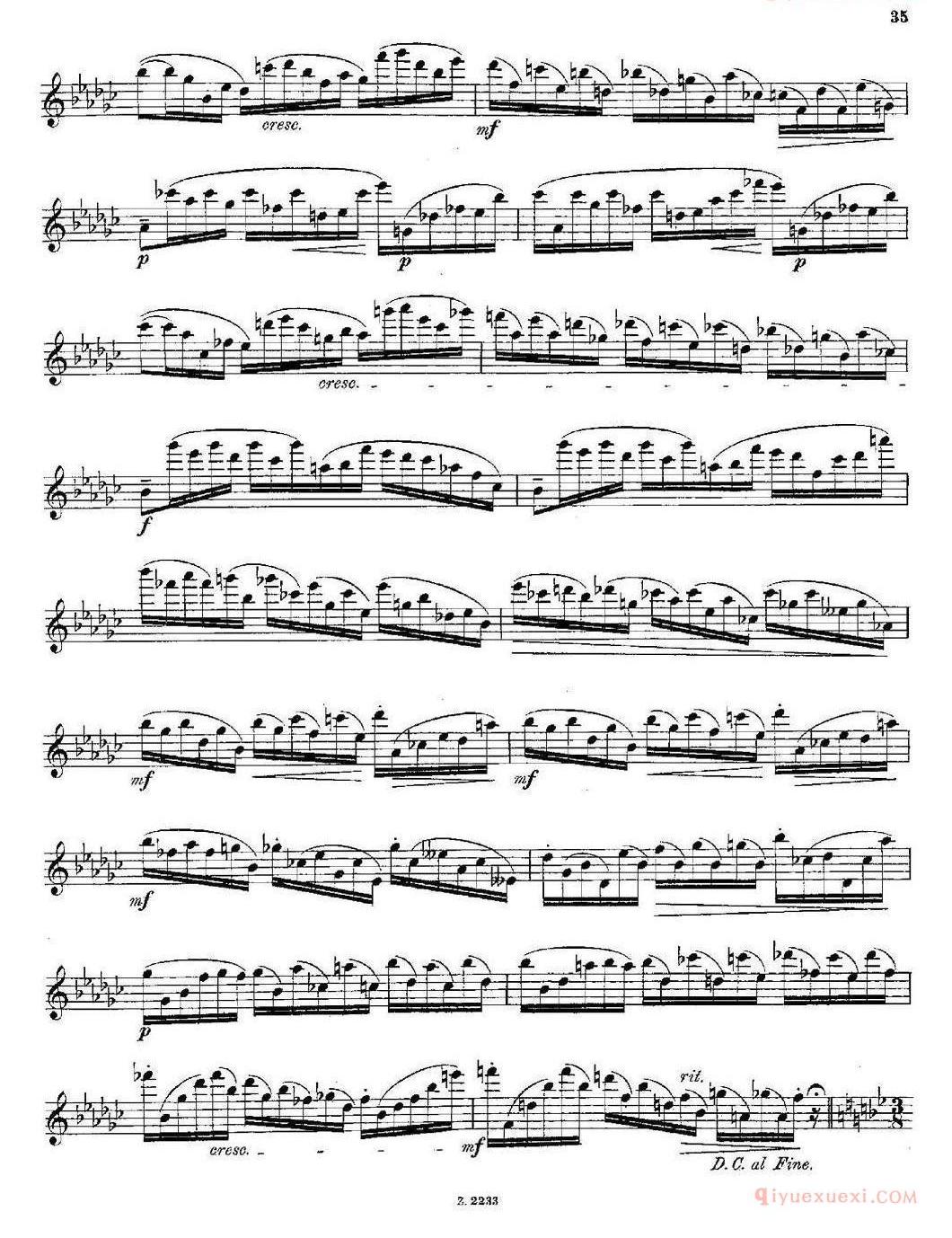 长笛乐谱[Schule der Virtuosit_t. Op. 60]