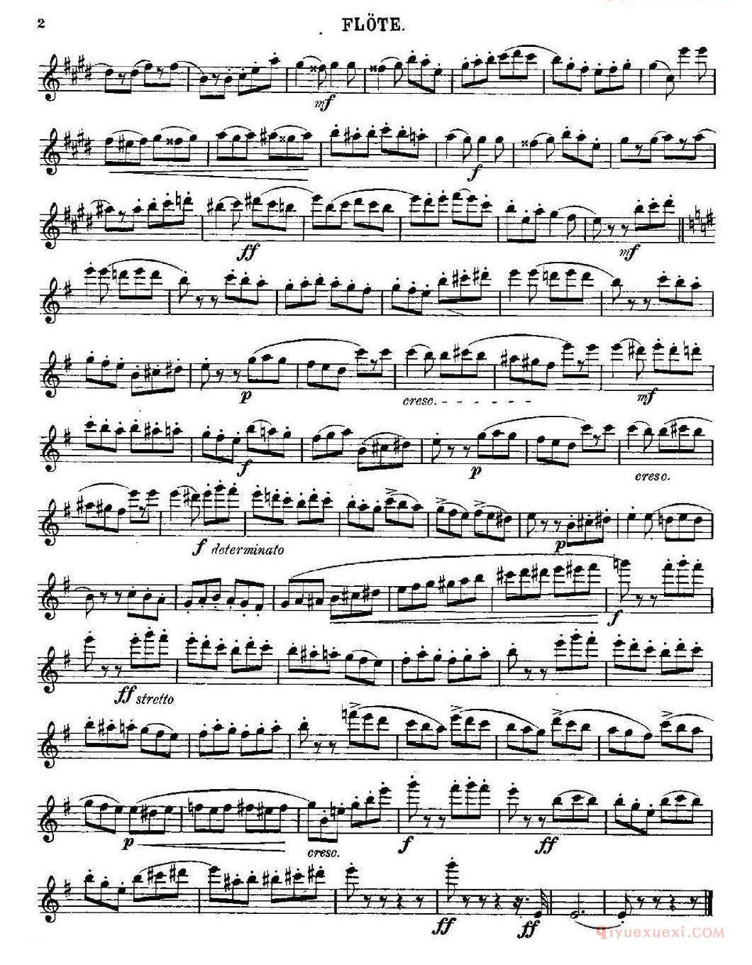 长笛乐谱[Tarantelle Op.55 No.8]