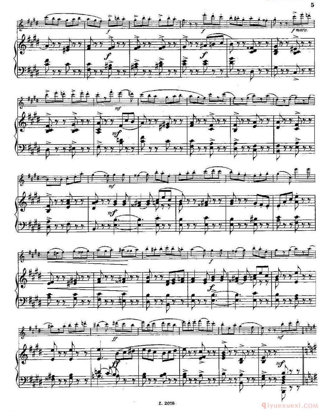 长笛乐谱[Tarantelle Op.55 No.8]