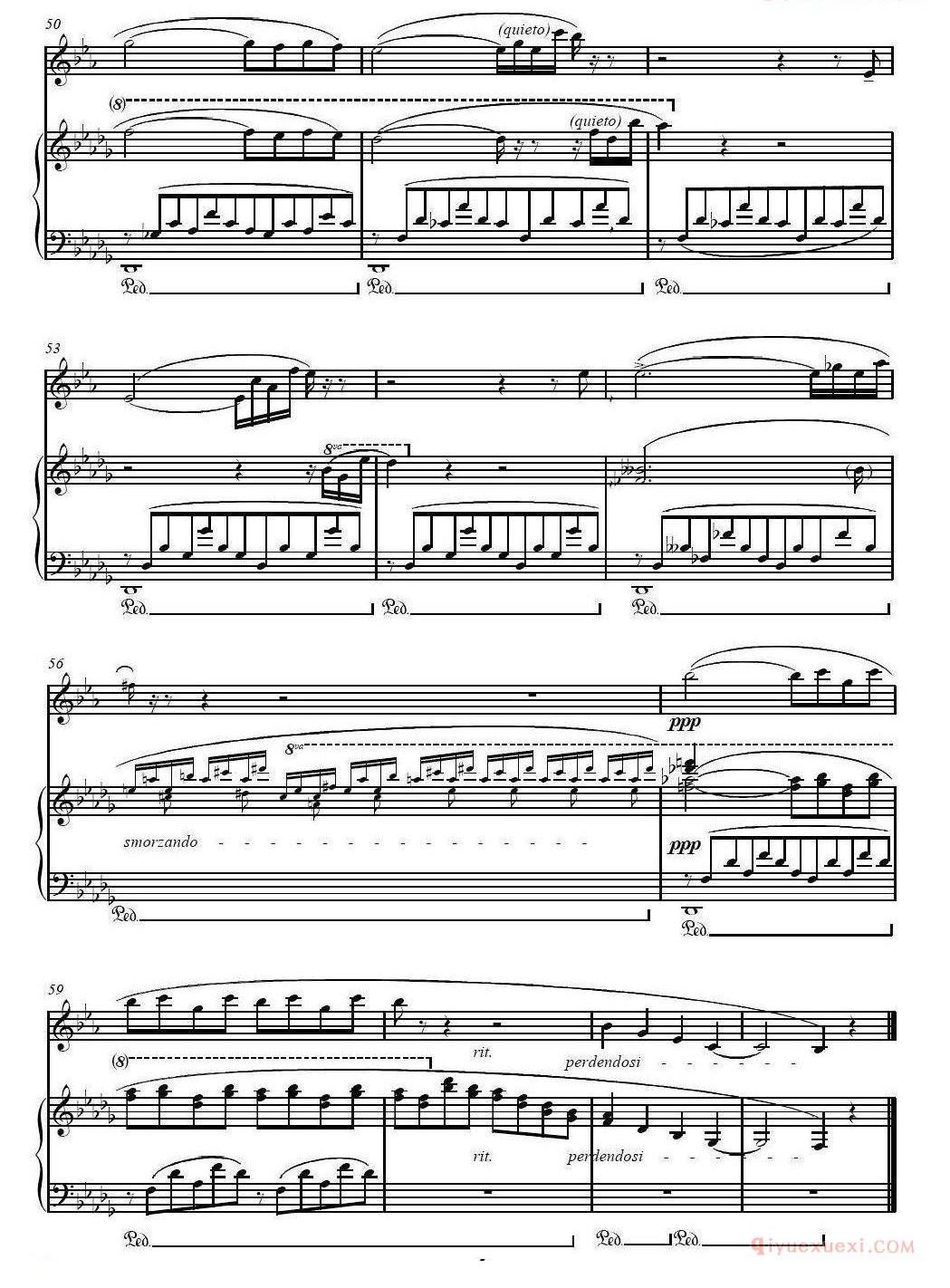 单簧管谱[Consolation No.3/李斯特第三安慰曲]单簧管+钢琴
