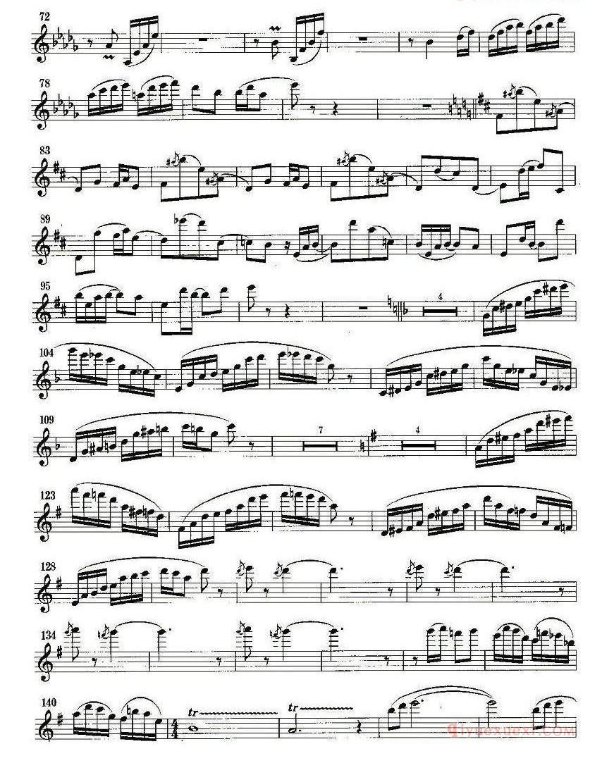 单簧管乐谱[阿究赫]