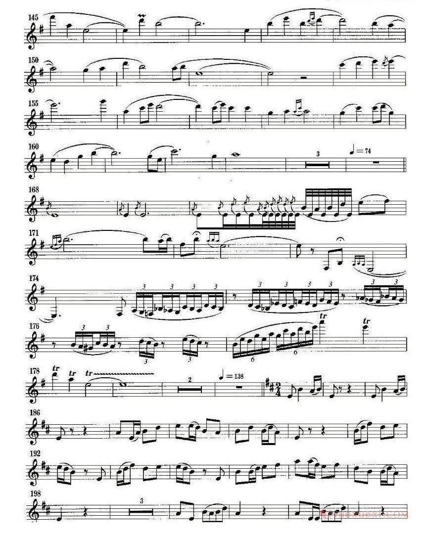 单簧管乐谱[阿究赫]