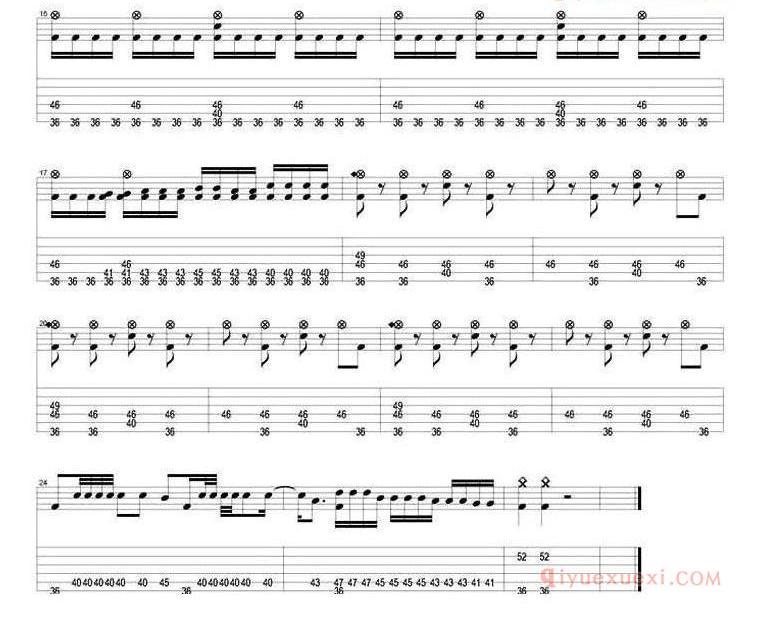 爵士鼓曲谱[Joey Jordison/Drum Solo/from Surfacing]