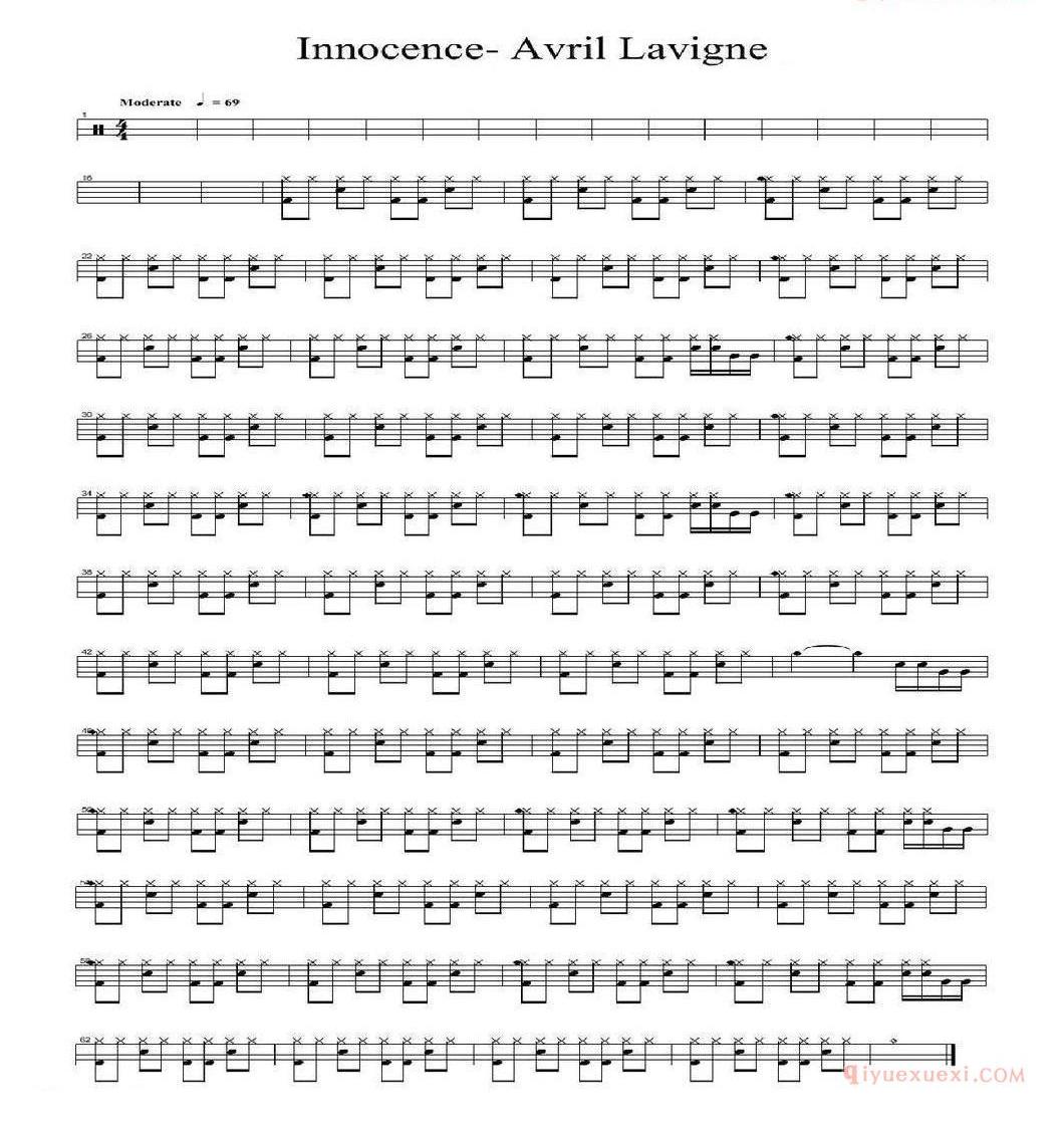 爵士鼓曲谱[innocence]