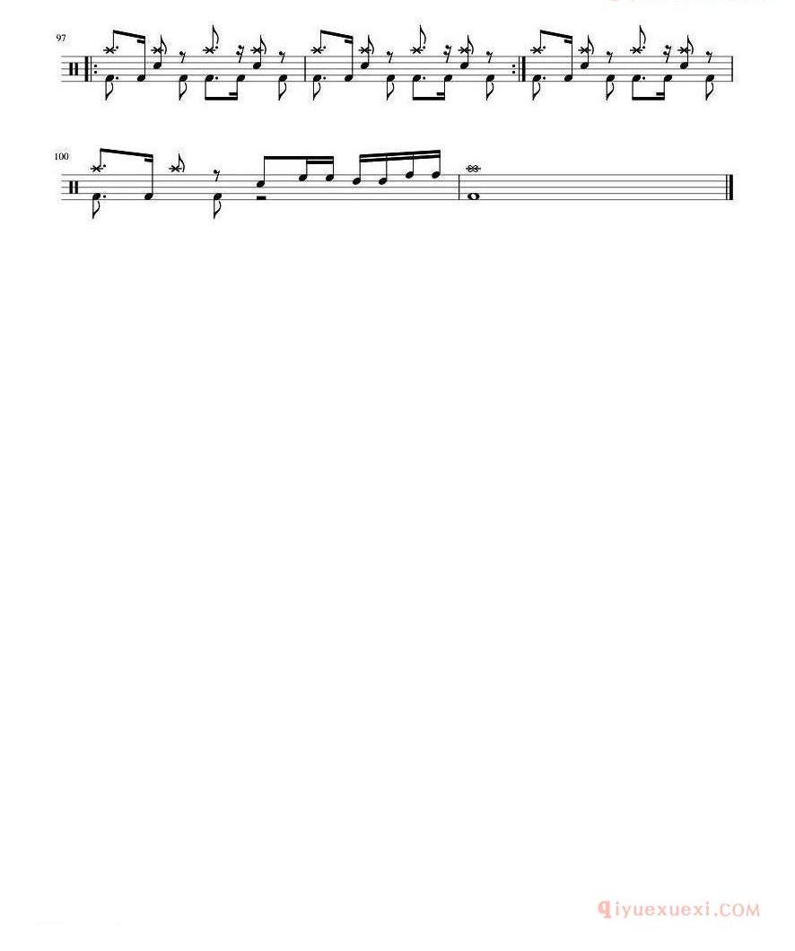 架子鼓乐谱[Snow]