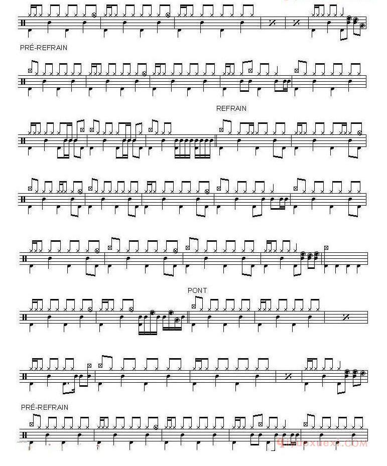 架子鼓乐谱[Corrs - Breathless]