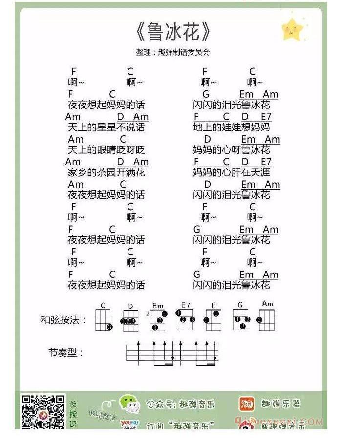 六一儿歌ukulele谱集 | 新手弹唱+指弹谱17首合集（趣弹）