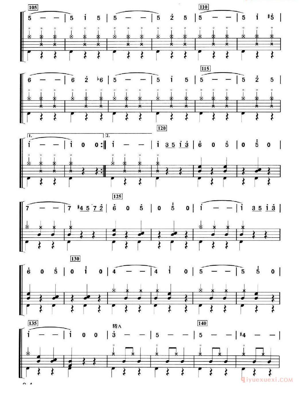 架子鼓谱_[法]溜冰圆舞曲_简谱+鼓谱
