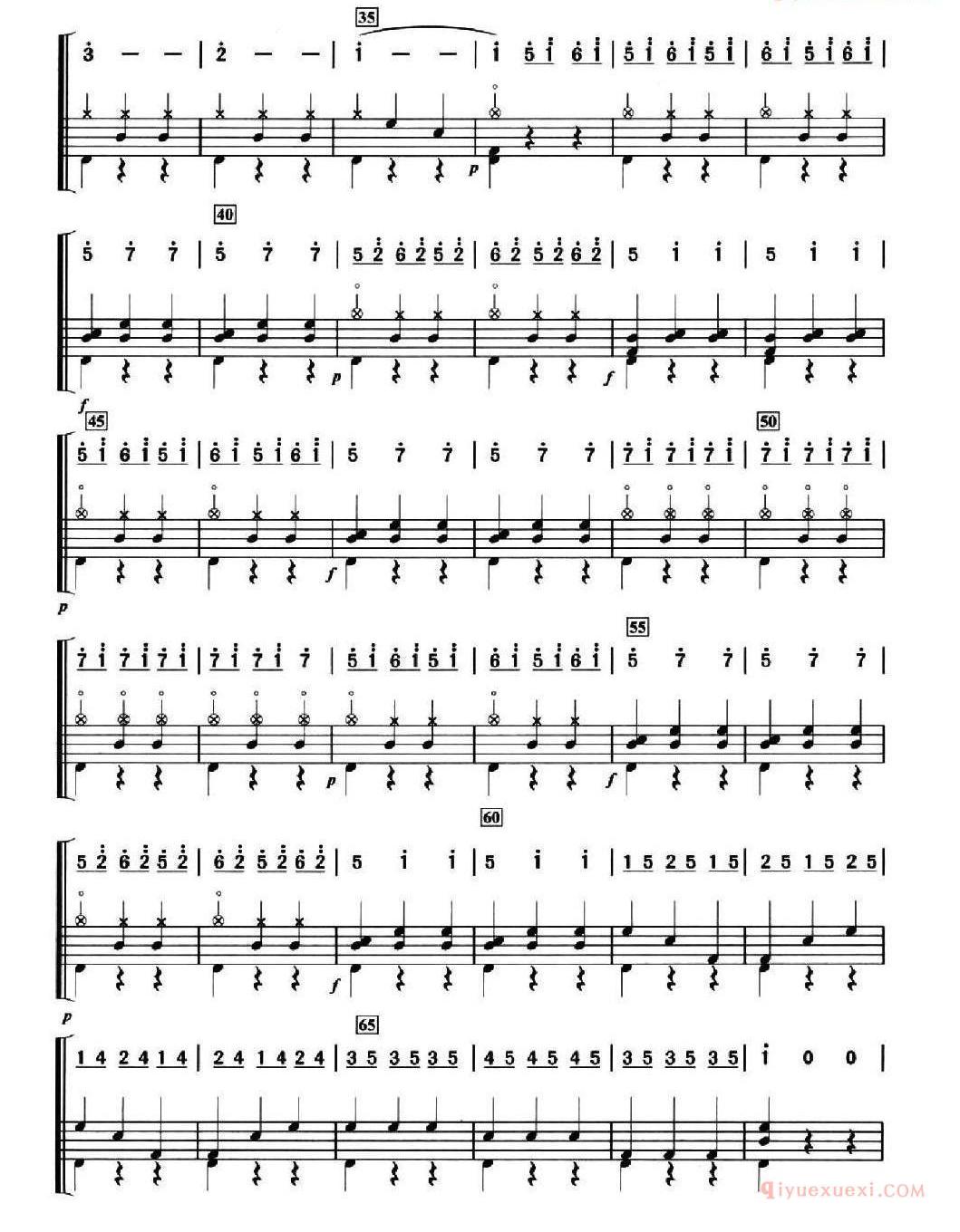 架子鼓谱_[法]溜冰圆舞曲_简谱+鼓谱