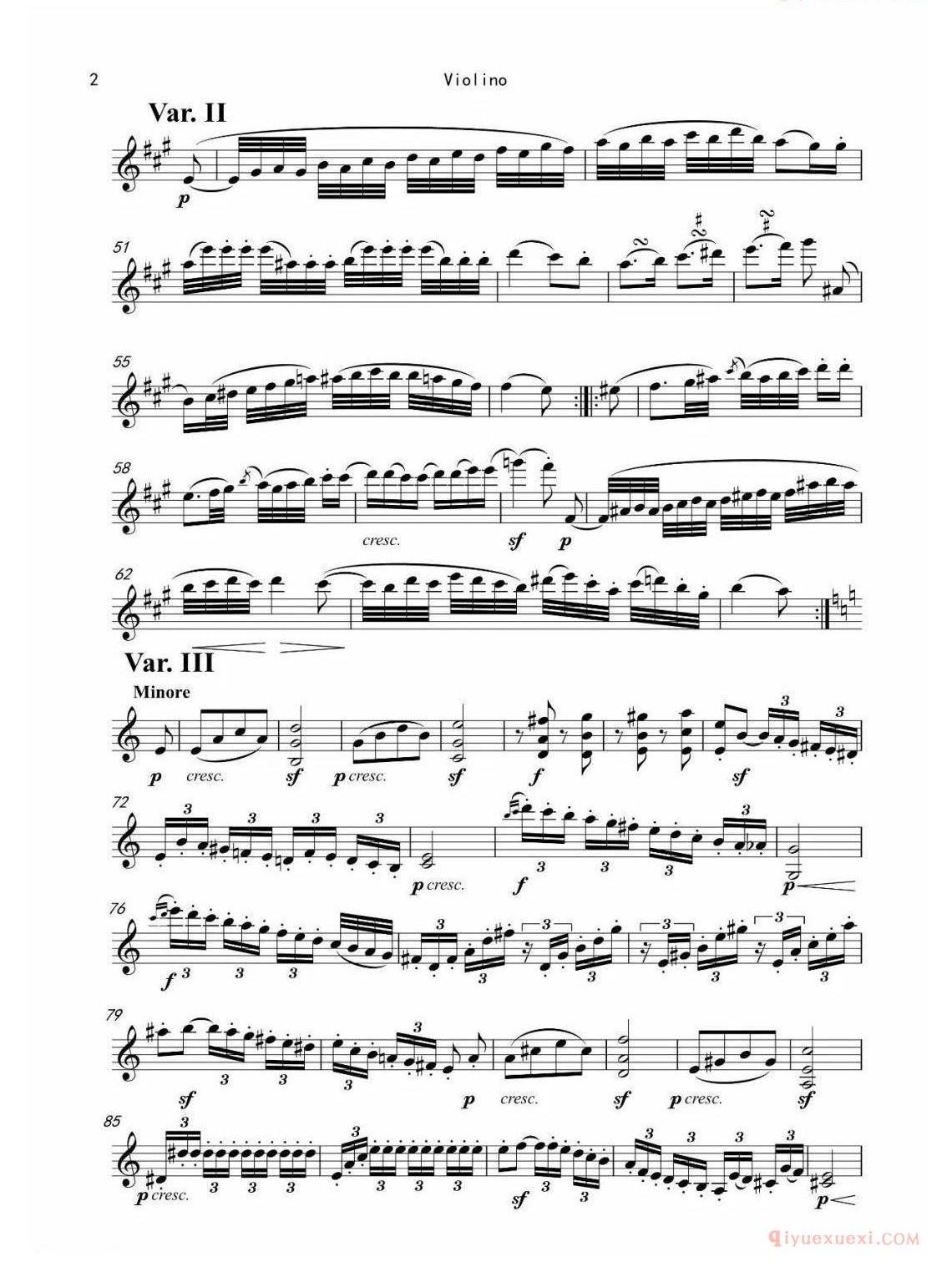 贝多芬250周年诞辰纪念（二）D大调小提琴奏鸣曲op. 12 No. 1第二乐章