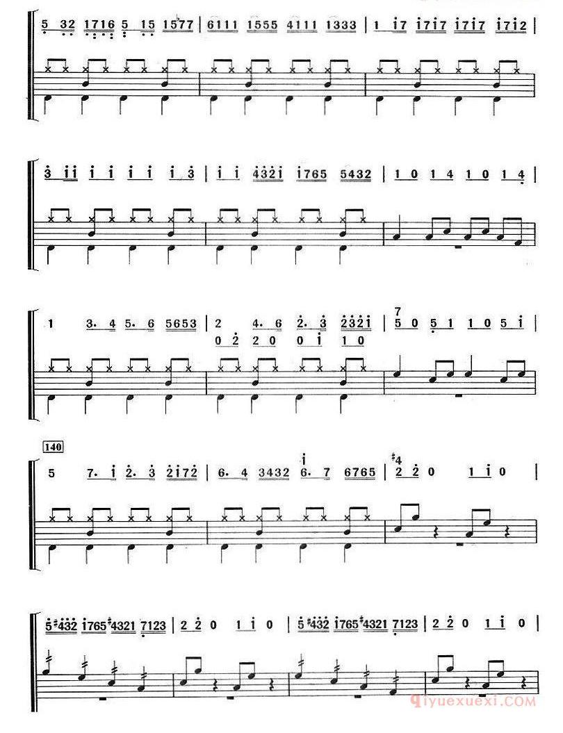 爵士鼓谱_鲁斯兰与柳德米拉序曲_主旋律+鼓谱