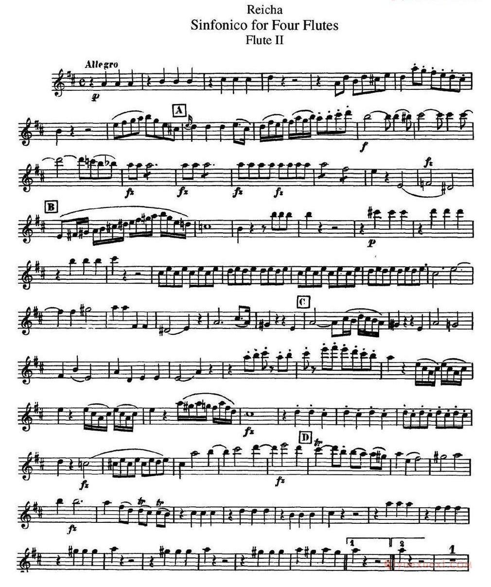 瑞查长笛四重奏（Flute 2） 