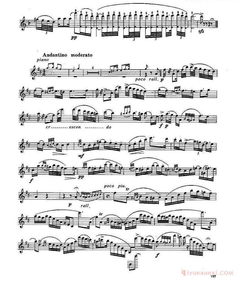 长笛八级考级曲谱（第四部分）