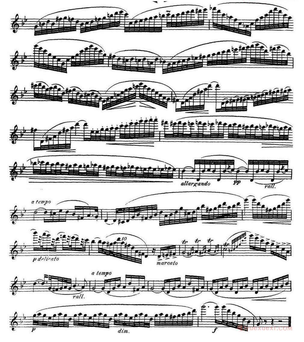 柯勒30首高级长笛练习曲作品75号(NO.1-NO.30)